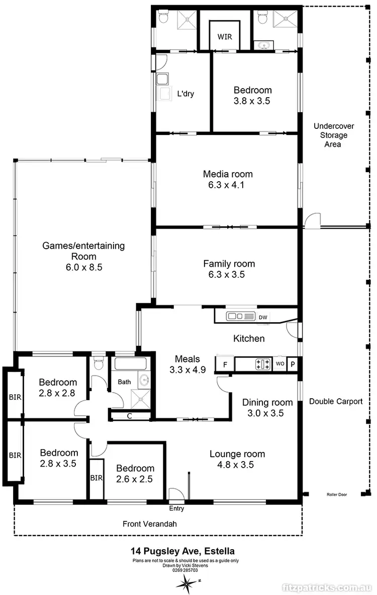 Floorplan of Homely house listing, 14 Pugsley Avenue, Estella NSW 2650