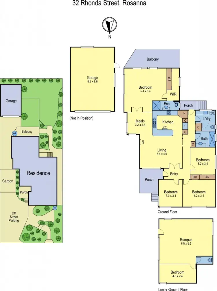 Floorplan of Homely house listing, 32 Rhonda Street, Rosanna VIC 3084