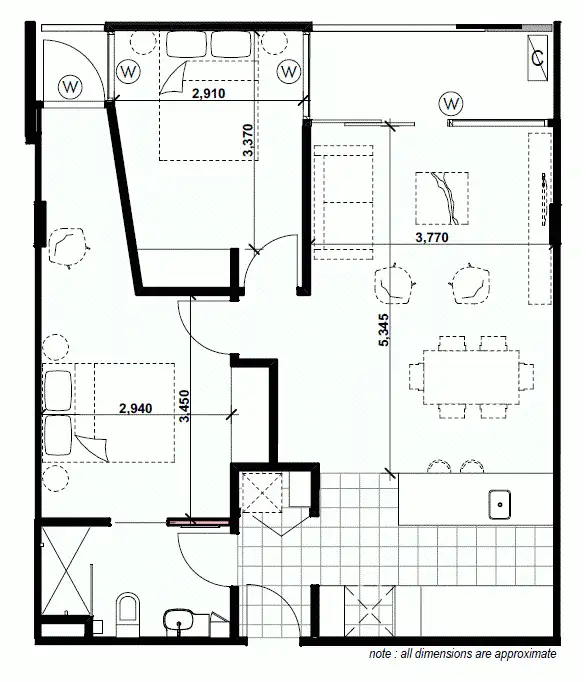 Floorplan of Homely unit listing, 302/4 Bik Lane, Fitzroy North VIC 3068