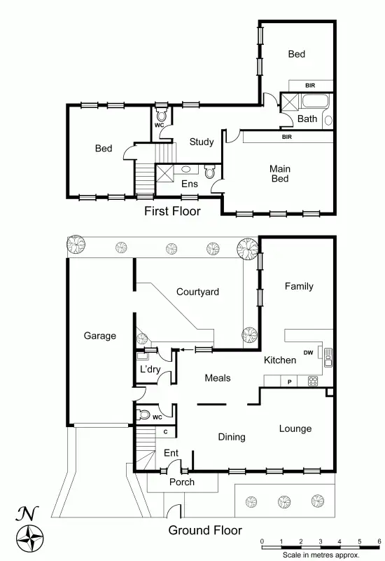 Floorplan of Homely townhouse listing, 2/1 Lillimur Road, Ormond VIC 3204