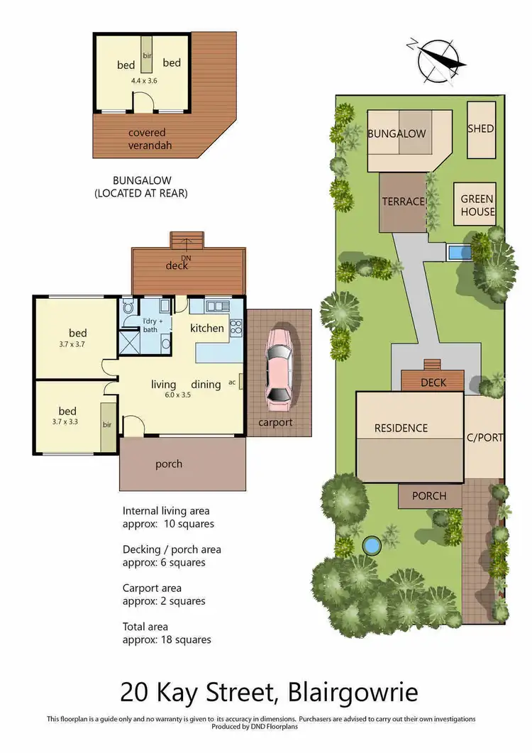 Floorplan of Homely house listing, 20 Kay Street, Blairgowrie VIC 3942