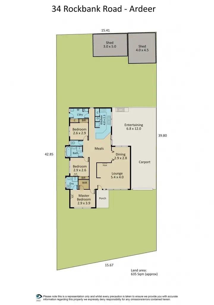 Floorplan of Homely house listing, 34 Rockbank Road, Ardeer VIC 3022
