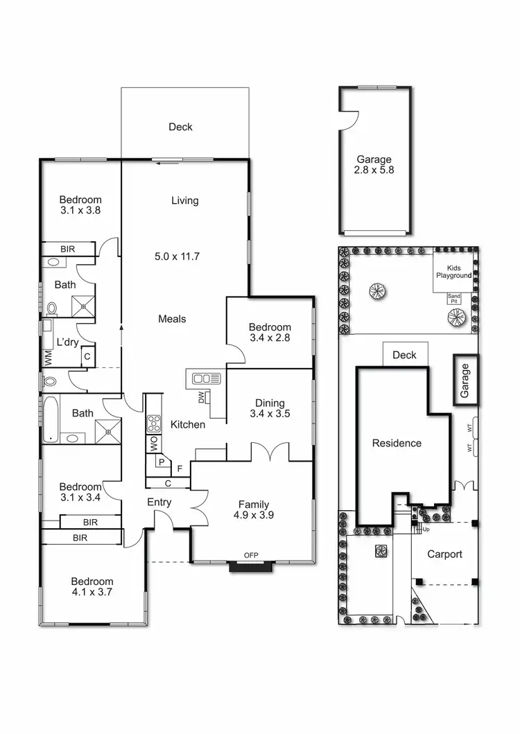 Floorplan of Homely house listing, 2 Schofield Street, Moorabbin VIC 3189