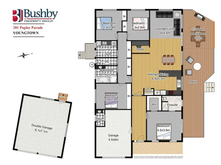 Floorplan of Homely house listing, 201 Poplar Parade, Youngtown TAS 7249