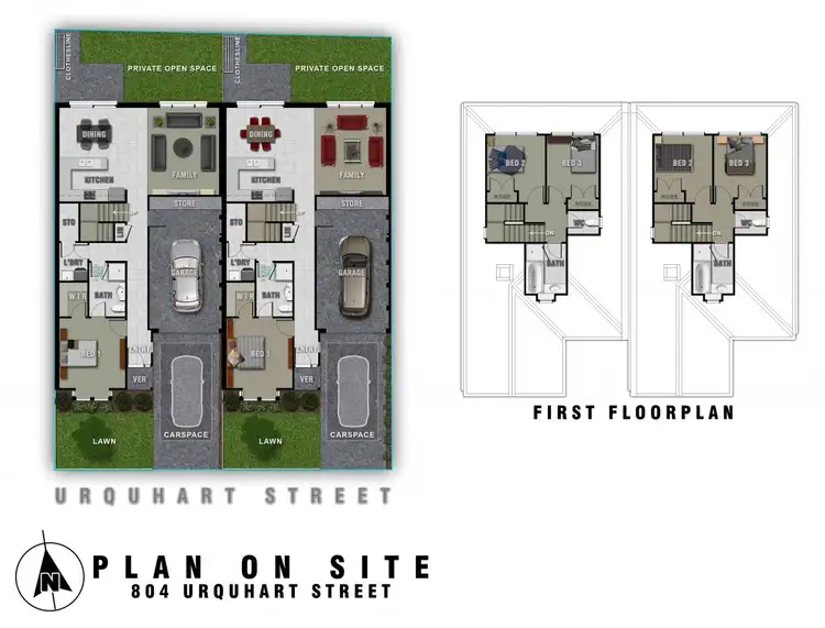 Floorplan of Homely house listing, 1 & 2/804 Urquhart Street, Ballarat Central VIC 3350