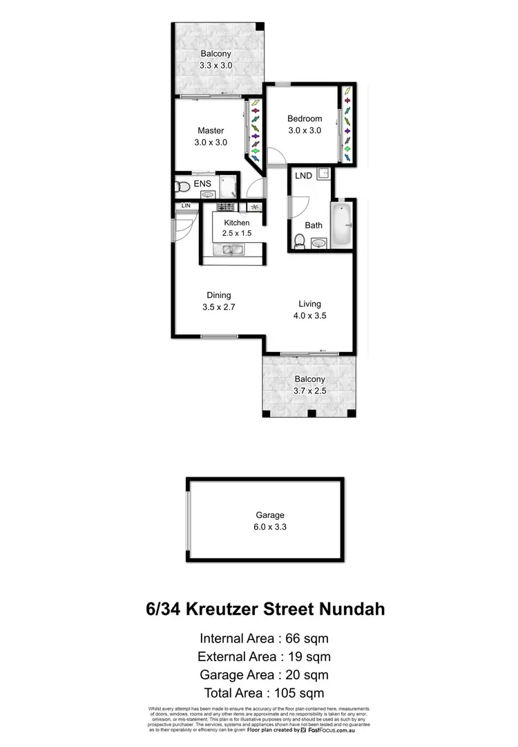 Floorplan of Homely apartment listing, 6/34 Kreutzer Street, Nundah QLD 4012