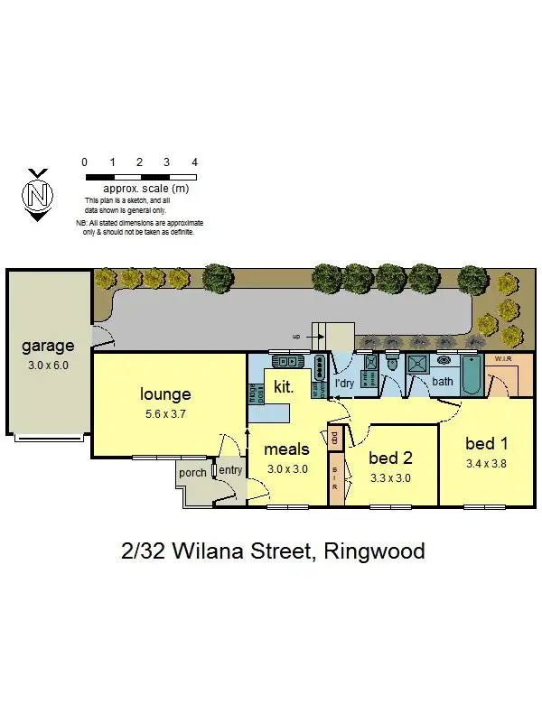 Floorplan of Homely unit listing, 2/32 Wilana Street, Ringwood VIC 3134