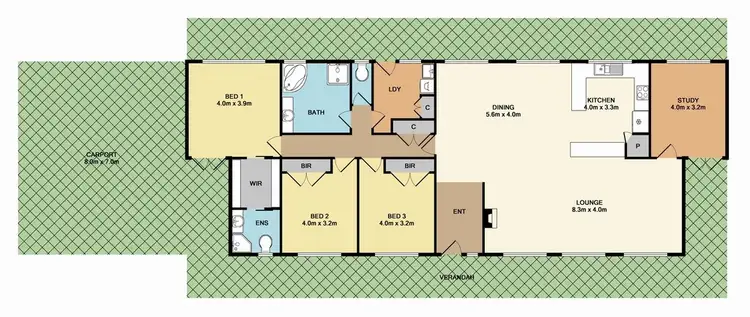 Floorplan of Homely house listing, 1 Bosco Drive, Eden Park VIC 3757