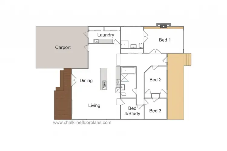 Floorplan of Homely house listing, 38 Elvins Street, Mansfield VIC 3722