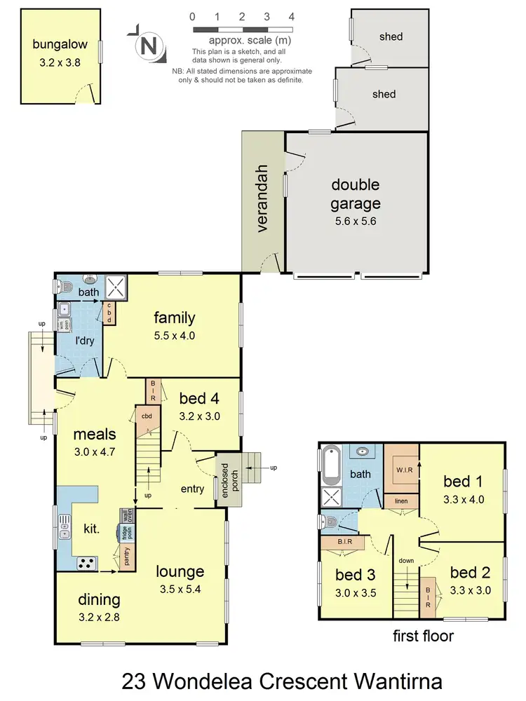 Floorplan of Homely house listing, 23 Wondalea Crescent, Wantirna VIC 3152