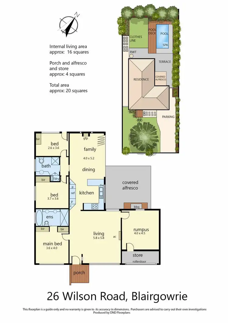 Floorplan of Homely house listing, 26 Wilson Road, Blairgowrie VIC 3942