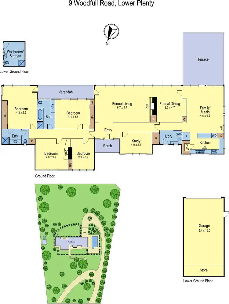 Floorplan of Homely house listing, 9 Woodfull Road, Lower Plenty VIC 3093