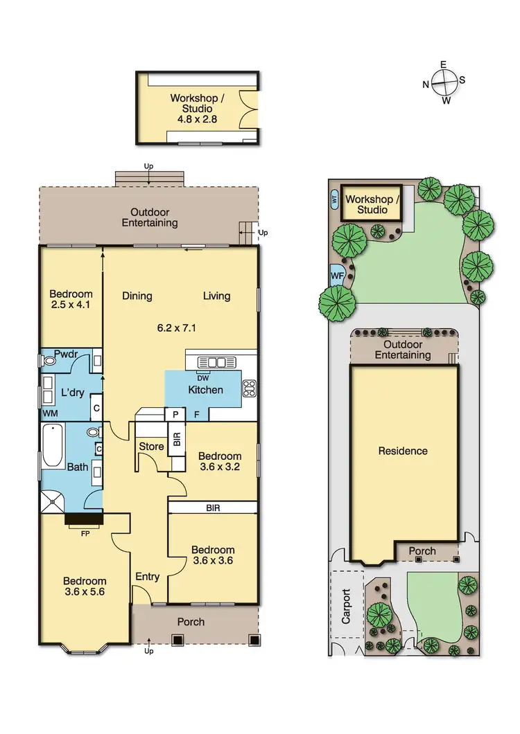 Floorplan of Homely house listing, 42 Fowler Street, Coburg VIC 3058