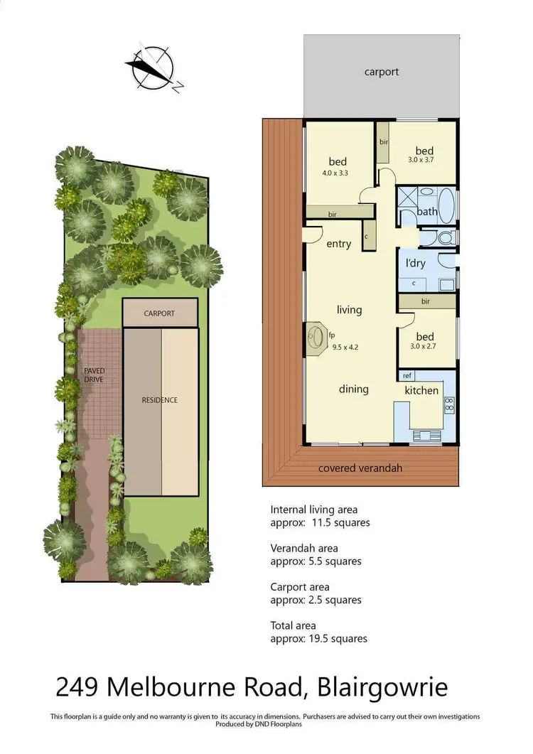Floorplan of Homely house listing, 249 Melbourne Road, Blairgowrie VIC 3942