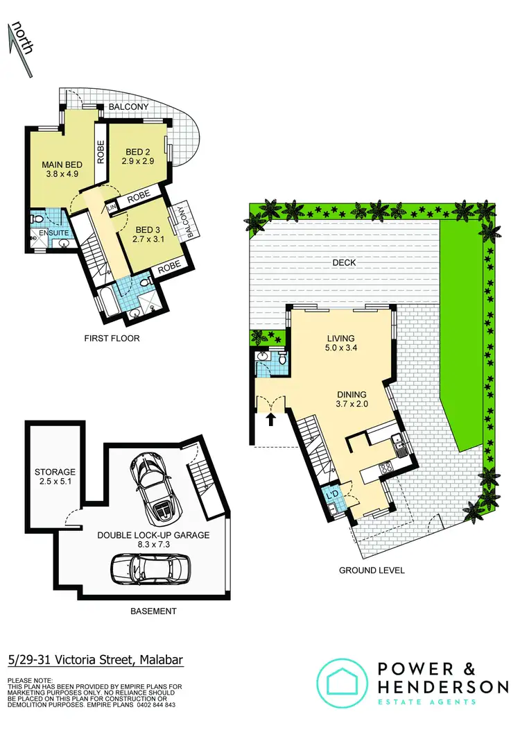 Floorplan of Homely townhouse listing, 5/29 - 31 Victoria Street, Malabar NSW 2036