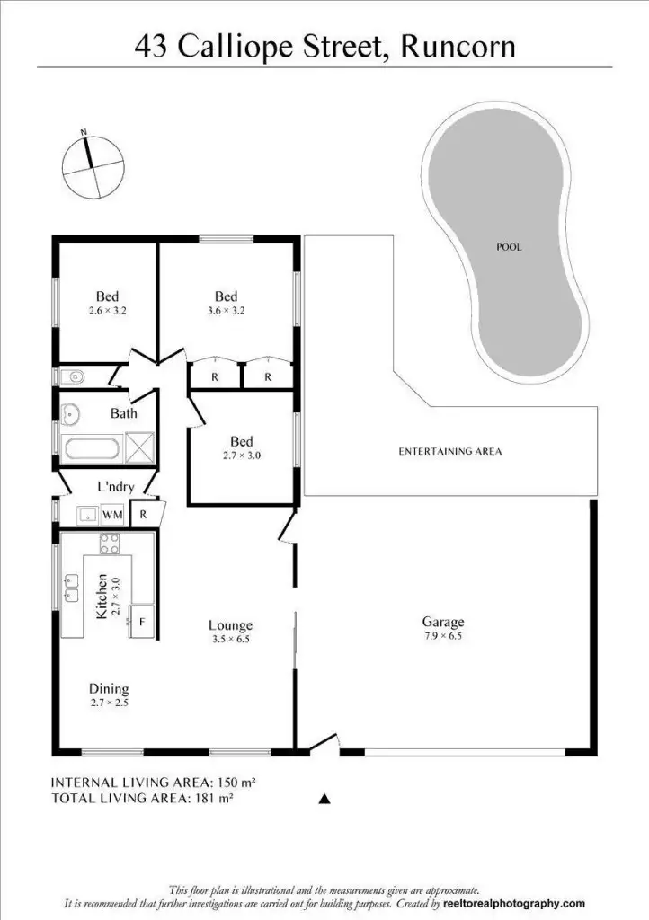 Floorplan of Homely house listing, 43 Calliope Street, Runcorn QLD 4113