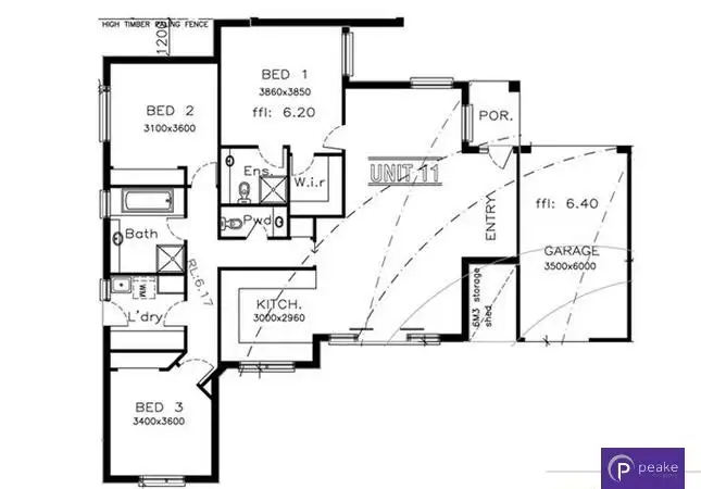 Floorplan of Homely townhouse listing, 11/241 Soldiers Road, Beaconsfield VIC 3807