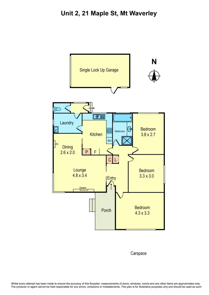 Floorplan of Homely unit listing, 2/21 Maple Street, Mount Waverley VIC 3149