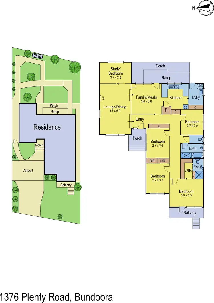 Floorplan of Homely house listing, 1376 Plenty Road, Bundoora VIC 3083