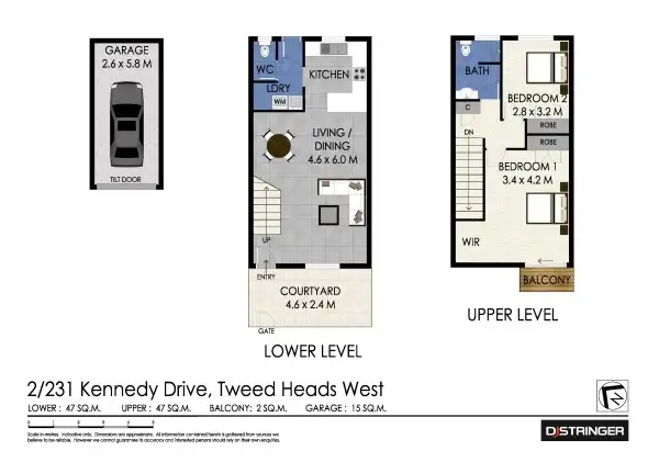 Floorplan of Homely townhouse listing, 2/231 Kennedy Drive 'Chermia Court', Tweed Heads West NSW 2485
