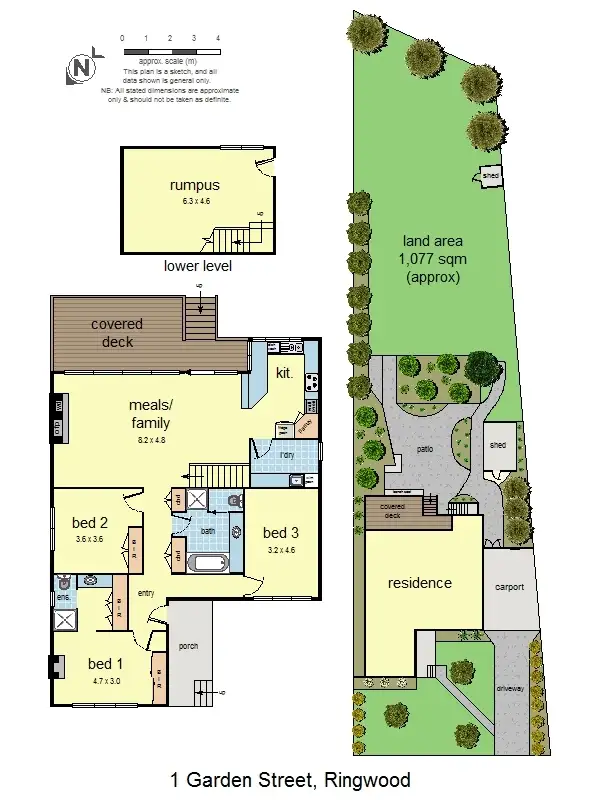 Floorplan of Homely house listing, 1 Garden Street, Ringwood VIC 3134