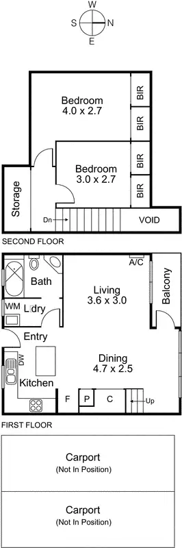 Floorplan of Homely apartment listing, 13/40 Moor Street, Fitzroy VIC 3065