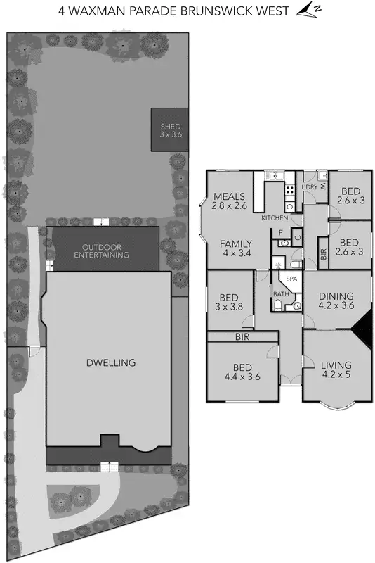 Floorplan of Homely house listing, 4 Waxman Parade, Brunswick West VIC 3055