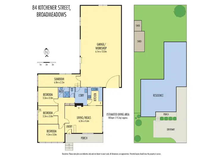 Floorplan of Homely house listing, 84 Kitchener Street, Broadmeadows VIC 3047