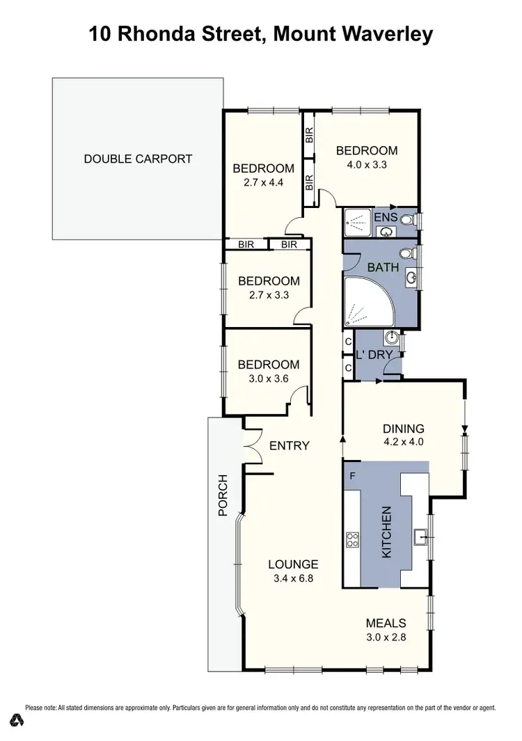Floorplan of Homely house listing, 10 Rhonda Street, Mount Waverley VIC 3149