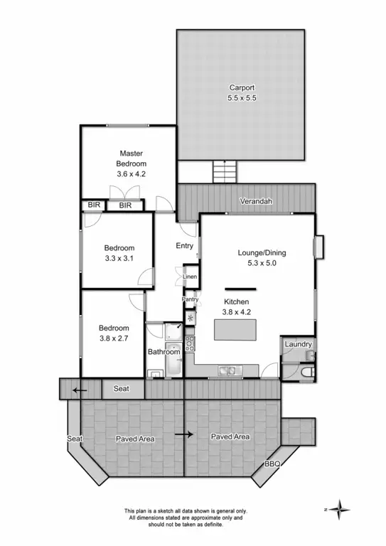 Floorplan of Homely unit listing, 1/38 Great Ryrie Street, Ringwood VIC 3134