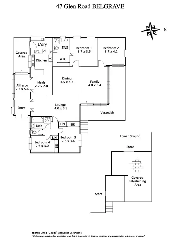 Floorplan of Homely house listing, 47 Glen Road, Belgrave Heights VIC 3160