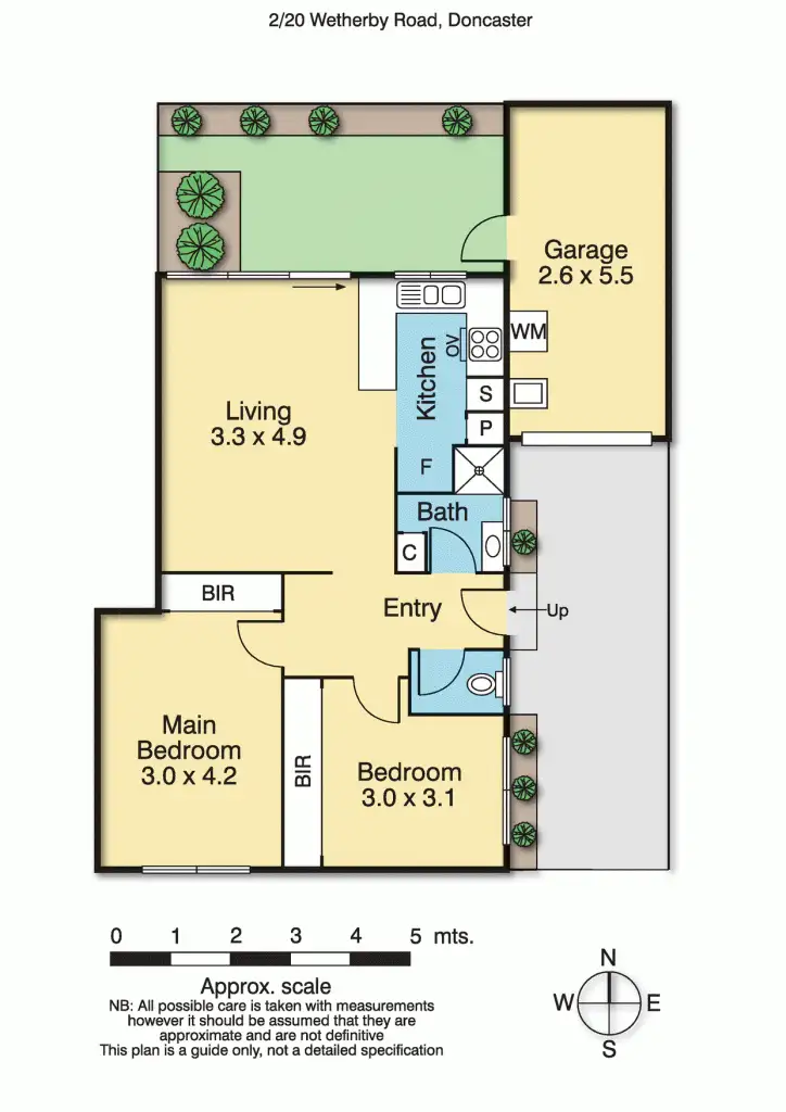 Floorplan of Homely unit listing, 2/20 Wetherby Road, Doncaster VIC 3108