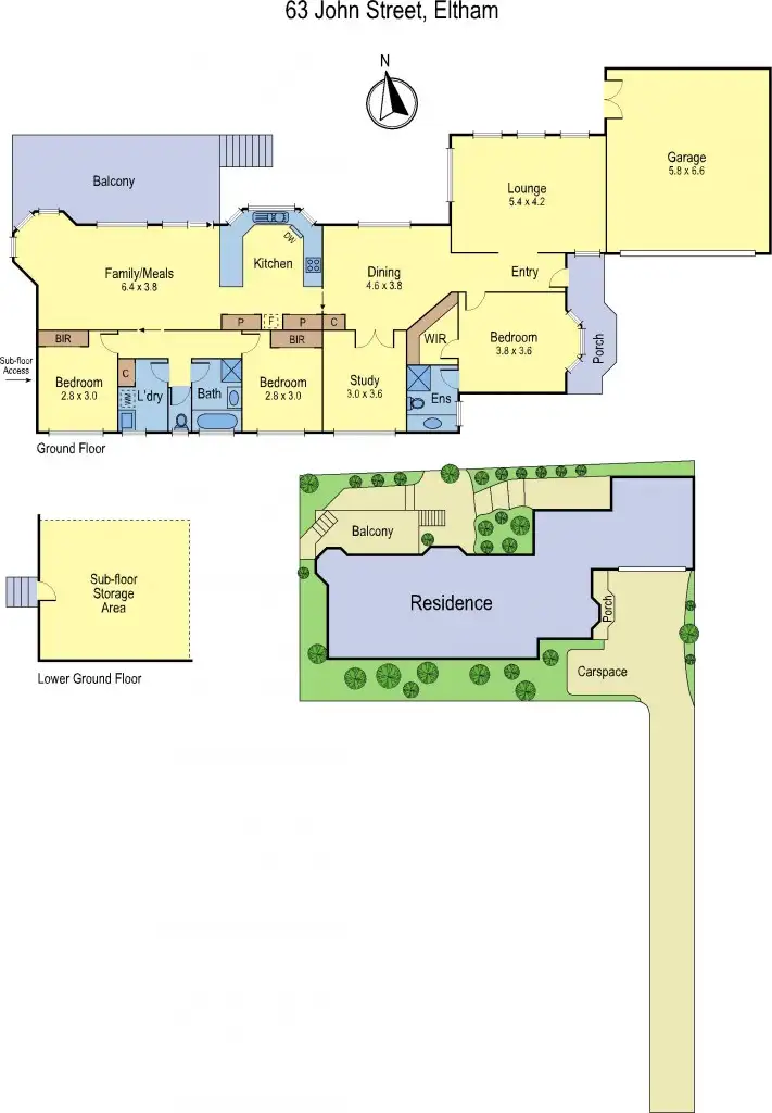 Floorplan of Homely house listing, 63 John Street, Eltham VIC 3095
