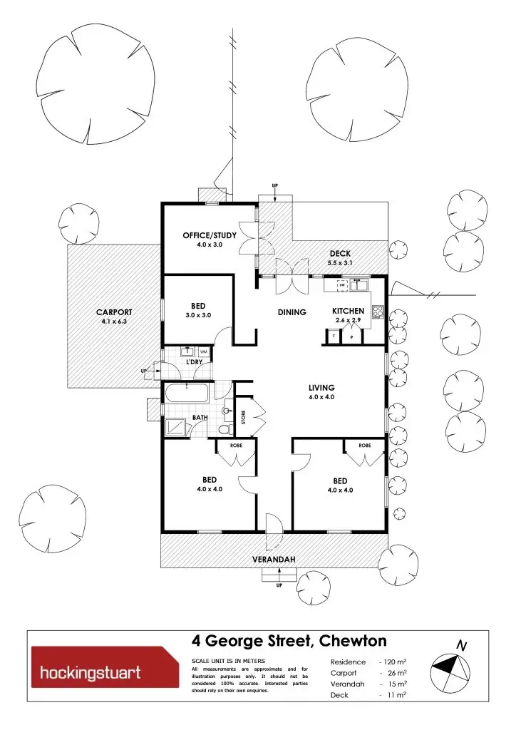 Floorplan of Homely house listing, 4 George Street, Chewton VIC 3451
