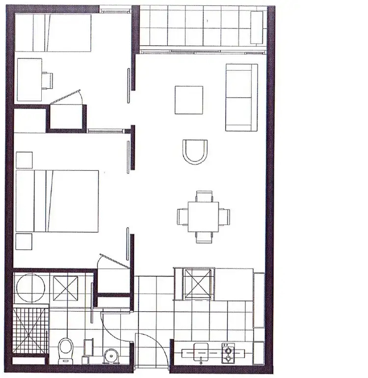 Floorplan of Homely apartment listing, 506D/604 Swanston St, Carlton VIC 3053