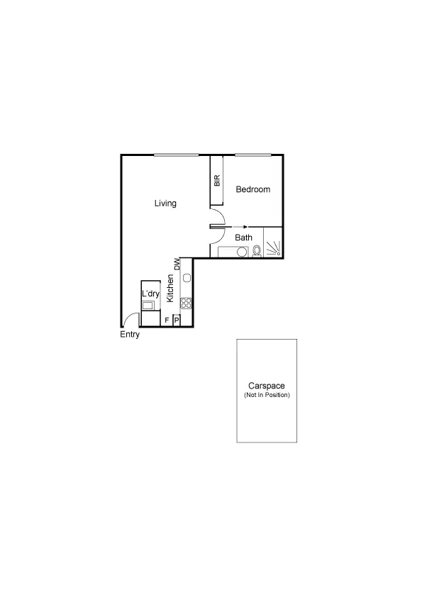 Floorplan of Homely apartment listing, 1710/22-24 Jane Bell Lane, Melbourne (CBD) VIC 3000