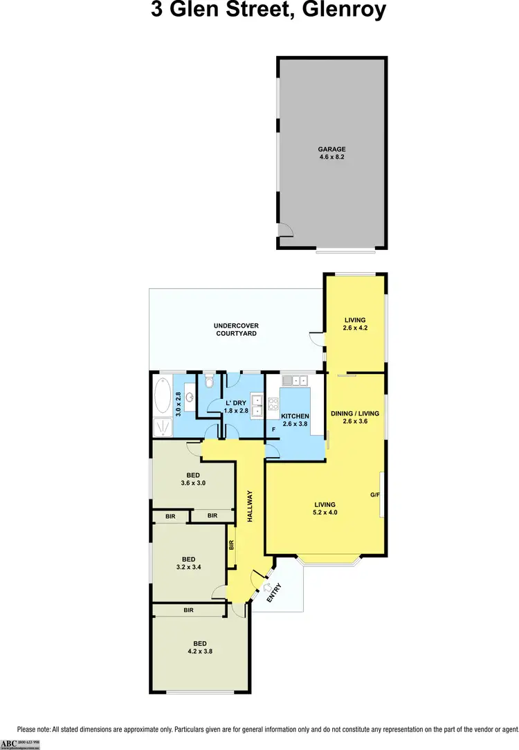 Floorplan of Homely house listing, 3 Glen Street, Glenroy VIC 3046
