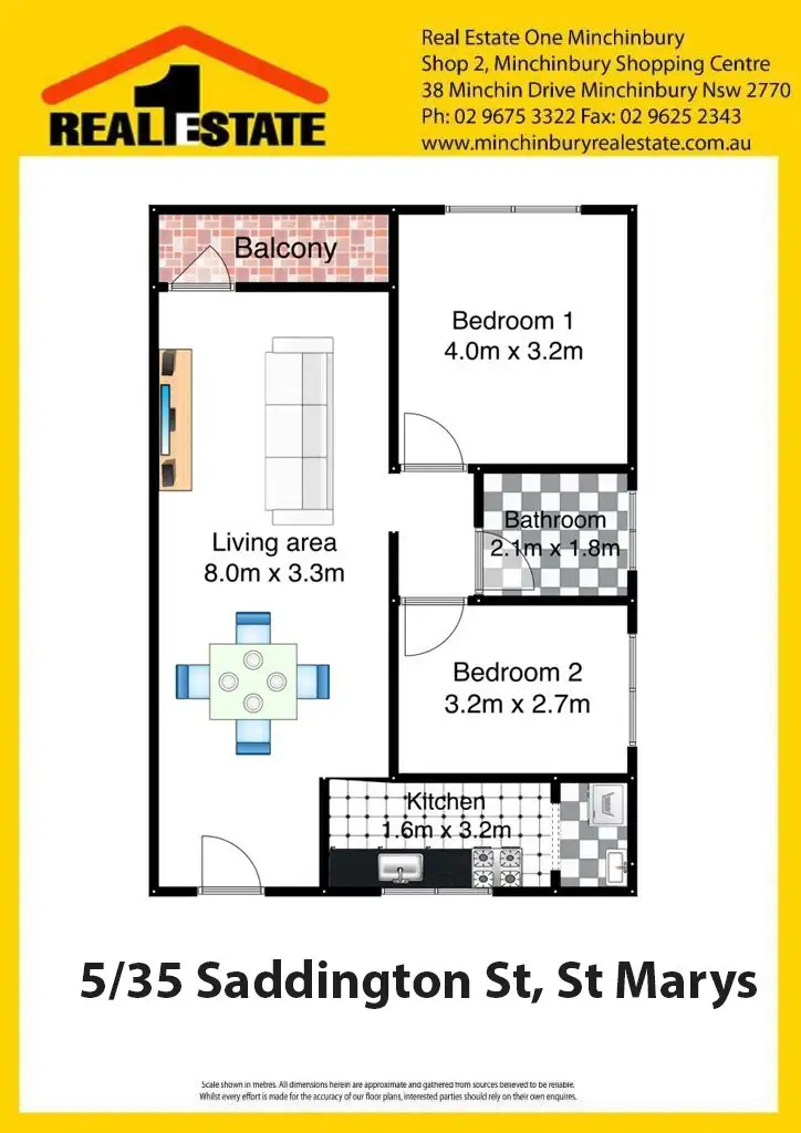 Floorplan of Homely unit listing, 5/35 Saddington St, St Marys NSW 2760