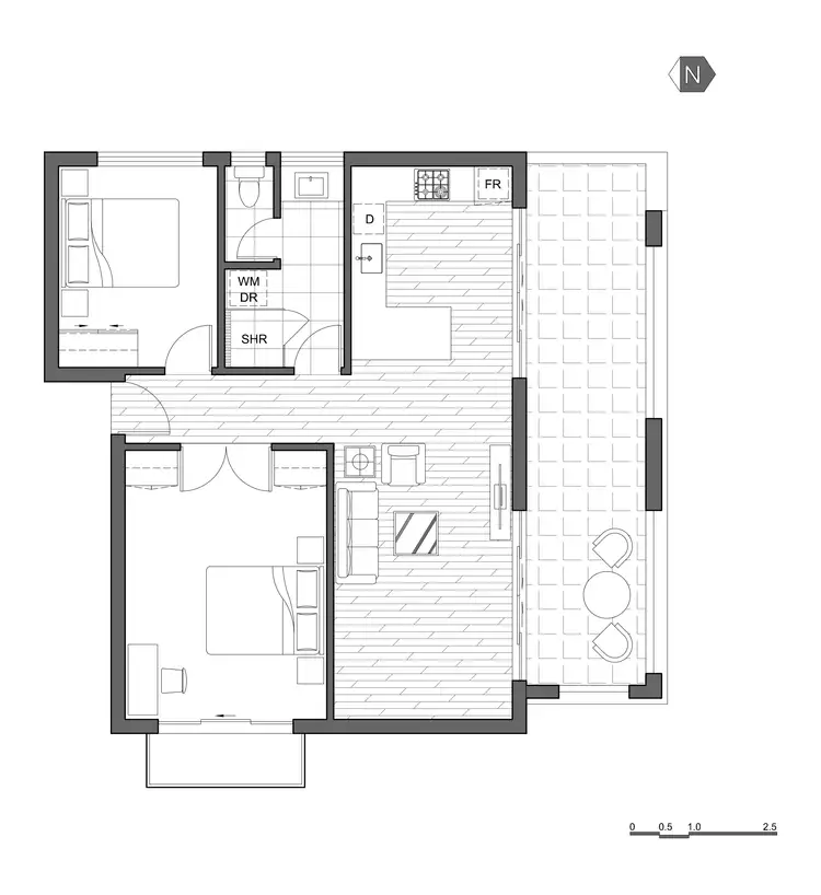 Floorplan of Homely apartment listing, 5/1260 Glen Huntly Road, Carnegie VIC 3163