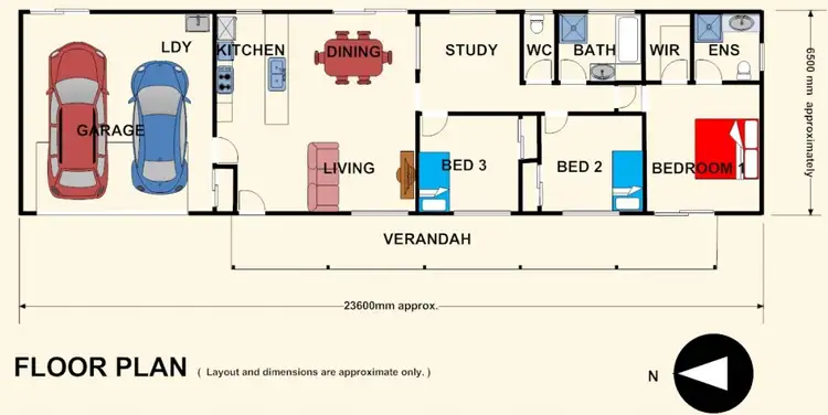 Floorplan of Homely house listing, 43 Blackbean Street, Cedar Vale QLD 4285