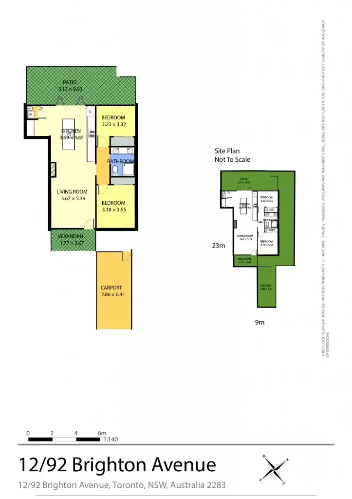 Floorplan of Homely unit listing, 12/92 Brighton Avenue, Toronto NSW 2283