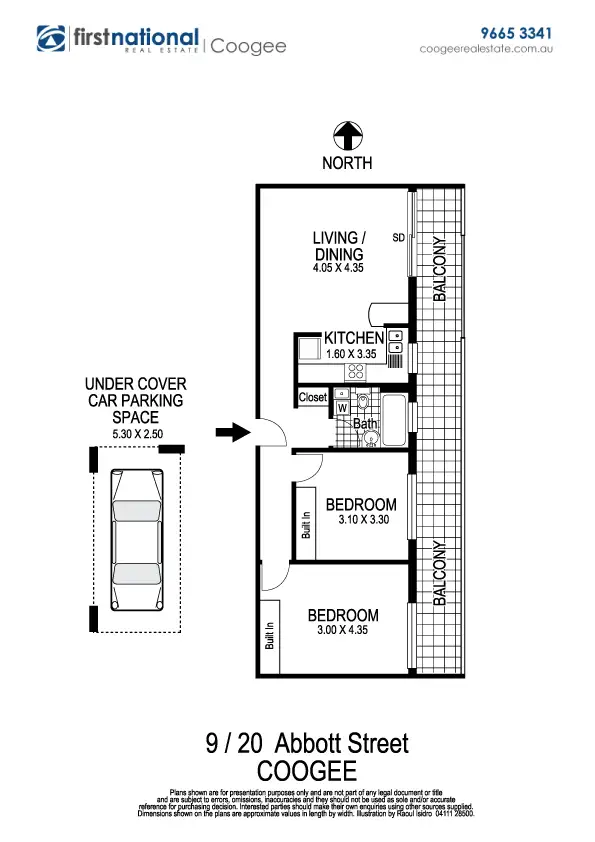 Floorplan of Homely unit listing, 9/20 Abbott Street, Coogee NSW 2034