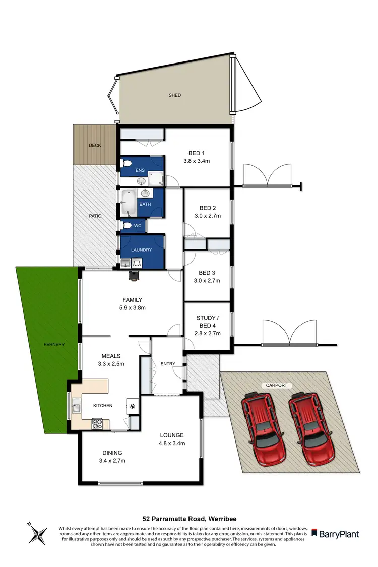 Floorplan of Homely house listing, 52 Parramatta Road, Werribee VIC 3030