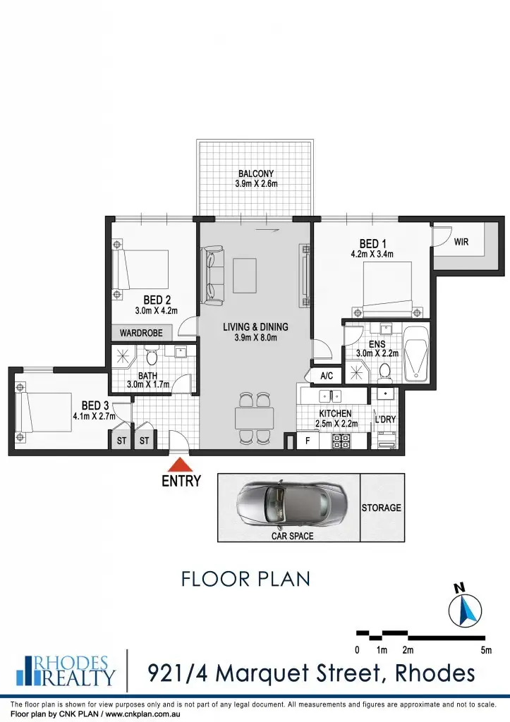 Floorplan of Homely apartment listing, 921/4 Marquet Street, Rhodes NSW 2138