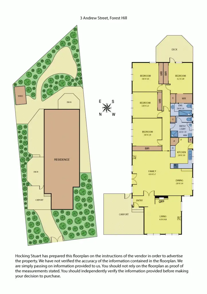 Floorplan of Homely house listing, 3 Andrew Street, Forest Hill VIC 3131