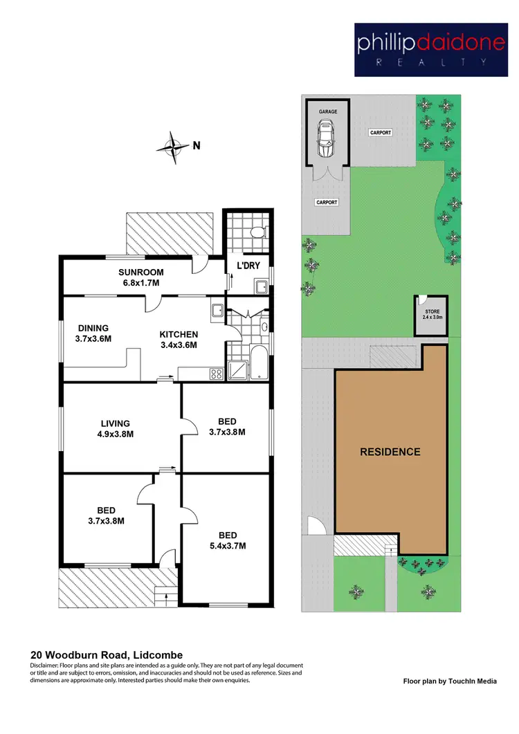 Floorplan of Homely house listing, 20 Woodburn Road, Lidcombe NSW 2141