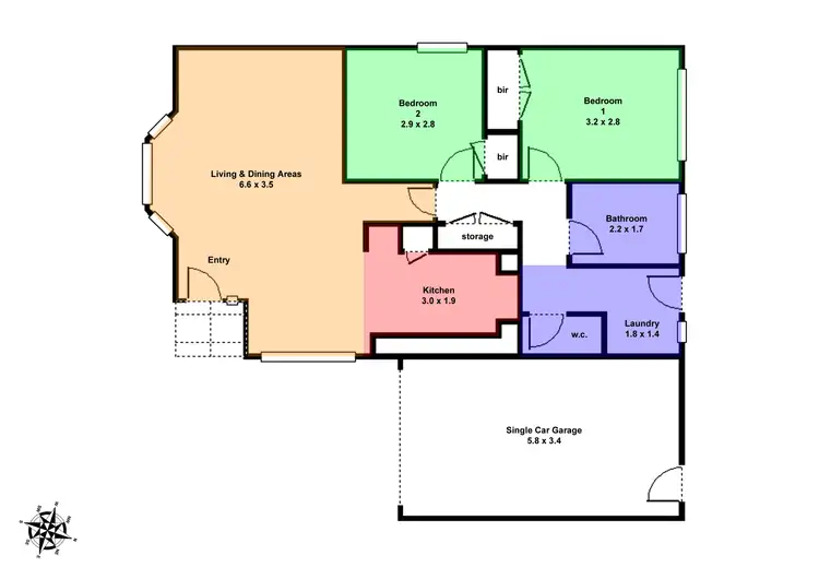 Floorplan of Homely unit listing, 2/61 Grandview Grove, Wendouree VIC 3355