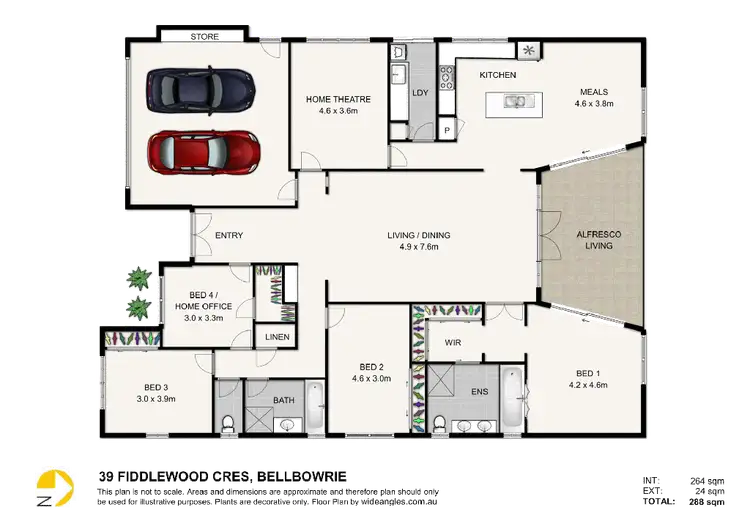 Floorplan of Homely house listing, 39 Fiddlewood Crescent, Bellbowrie QLD 4070