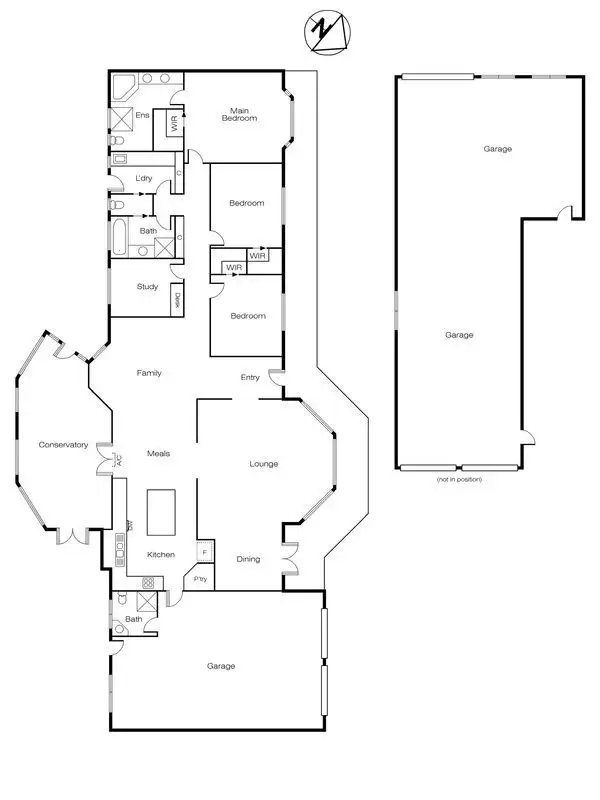 Floorplan of Homely house listing, 127 Haddon School Road, Haddon VIC 3351