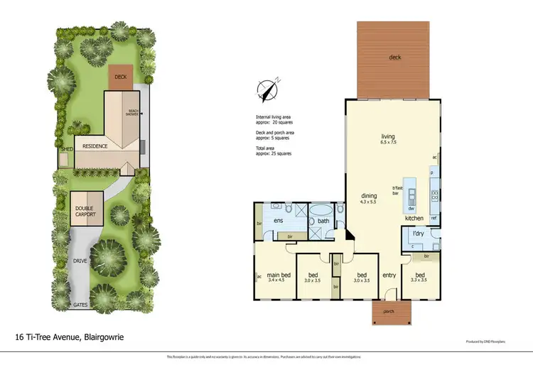 Floorplan of Homely house listing, 16 Ti-Tree Avenue, Blairgowrie VIC 3942